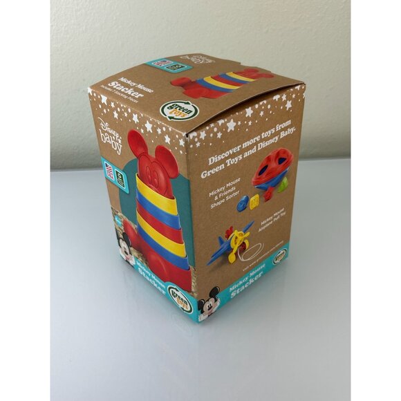 Disney Baby Mickey Mouse Plastic Stacker Toy 6mo+ New, Open Box Green Toys Gift - Picture 4 of 14